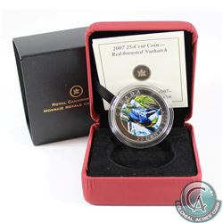 2007 25-cent Birds of Canada - Red-Breasted Nuthatch