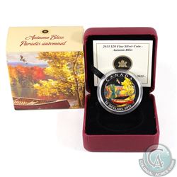 2013 Canada $20 Autumn Bliss Fine Silver Coin (TAX Exempt)