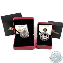 2013 Canada $10 Ducks of Canada - Mallard (capsule lightly scratched) & 2016 $10 Maple Leaf Silhouet