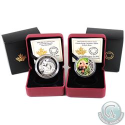 2014 Canada $20 Untamed Canada: Wolverine (toning spot on back of coin) & 2017 $10 Celebrating Canad