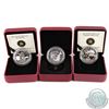 Image 1 : Lot of 3x 2013 O Canada $10 Fine Silver Coins - The Inukshuk,
