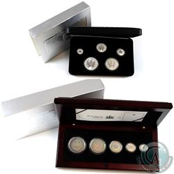 2003 Canada Hologram 5-coin Silver Maple Leaf Set & 2004 Canada RCM Privy Mark Silver Maple Leaf 5-c