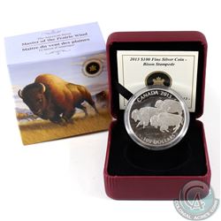2013 Canada $100 Bison Stampede Fine Silver Coin (TAX Exempt)