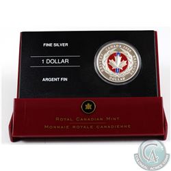 2006 Canada Enamel Proof Silver Dollar Medal of Bravery (missing outer sleeve, case scuffed & capsul