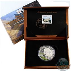 2015 Canada $20 The Mountain Goat Stamp and Coin Set - Limited Edition of 4,000 (sleeve is lightly s