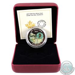 2017 Canada $20 Under the Sea - Seahorse Fine Silver Coin (missing outer sleeve) Tax Exempt