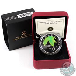 2008 Canada $20 Crystal Raindrop Fine Silver Coin (TAX Exempt)