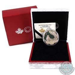 2017 Canada $15 Lunar Lotus Year of the Rooster Fine Silver Coin (capsule lightly scratched & coin t