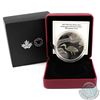 Image 1 : 2017 Canada $30 Endangered Animal Cutout - Whooping Crane Fine Silver Coin (capsule lightly scratche