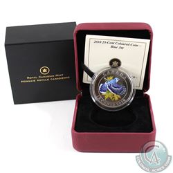 2010 25-cent Birds of Canada - Blue Jay (light toning spot)