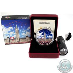 2017 $30 Celebrating Canada Day Fine Silver Coin with Blacklight (TAX Exempt)