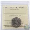 Image 1 : 1923 Canada 5-cent ICCS Certified MS-62