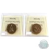 Image 2 : 1994 Remembrance & 1995 Peacekeeping Canada Loon $1 ICCS Certified MS-66. 2pcs