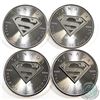 Image 1 : 4x 2016 Canada Superman's Shield 1 oz. $5 Silver Maple Leaf in square Capsule (Tax Exempt). 4pcs