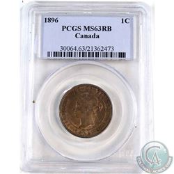 1896 Canada 1-cent PCGS Certified MS-63 Red/Brown
