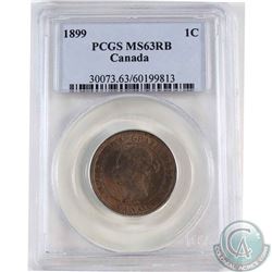 1899 Canada 1-cent PCGS Certified MS-63 Red/Brown