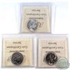 Image 2 : 1968 Silver, 1970 & 1978 Small Denticle 25-cent ICCS Certified MS-65