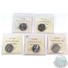 Image 2 : Lot of 5x ICCS Certified coins: 1997 25-cent, 1999 February 25-cent NBU, 1999 March 25-cent NBU, 200