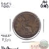 Image 1 : Great Britain 1869 Half Penny AU (Cleaned)