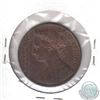 Image 2 : Great Britain 1875 Small Date Penny AU (Corrosion)