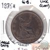 Image 1 : Great Britain 1876H Large Date Penny UNC (Corrosion)
