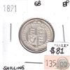Image 1 : Great Britain 1891 Shilling Extra Fine