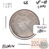 Image 1 : Great Britain 1871 Florin VF-EF (scratched)