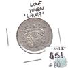 Image 1 : Edwardian Love Token - inscribed with Laura