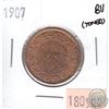 Image 1 : 1907 Canada Large 1-cents Brilliant Uncirculated (MS-63) toned