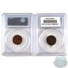 Image 2 : 1920 Canada 1-cent PCGS MS-62 Red/Brown & 1922 Canada 1-cent PCGS XF-45. 2pcs