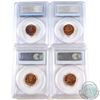Image 2 : Lot of Canada 1-cent PCGS Certified coins: 1960 MS-65 RB, 1962 MS-64, 1966 MS-65 RB and 1969 MS-64 R