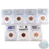 Image 2 : Lot of Canada 1-cent PCGS Certified Coins: 2000 MS-64 red, 2001 MS-65 Red, 2002 MS-65 Red, 2003 MS-6