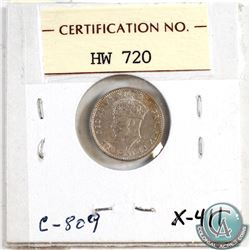 1938 NFLD 5-cent ICCS MS-60