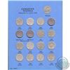 Image 1 : Estate Lot 1922-1960 Canada 5-cent Coin Collection in Vintage Blue Whitman Folder. You will receive 