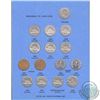 Image 2 : Estate Lot 1922-1960 Canada 5-cent Coin Collection in Vintage Blue Whitman Folder. You will receive 