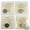 Image 2 : 1888-1910 Canada 10-cent ICCS Certified coins: 1888 F-12, 1900 F-12, 1903 VG-8 & 1910 VF-30. 4pcs