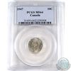 Image 1 : 1947 Canada 10-cent PCGS Certified MS-64