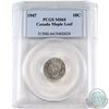 Image 1 : 1947 Maple Leaf 10-cent PCGS Certified MS-64
