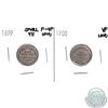 Image 1 : 1899 Canada 10-cent Small 9's F-VF (scratched) & 1900 10-cent VF (scratched). 2pcs