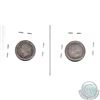Image 2 : 1899 Canada 10-cent Small 9's F-VF (scratched) & 1900 10-cent VF (scratched). 2pcs