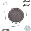 Image 1 : 1858 Canada 20-cent VF-EF (hole)