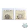 Image 1 : 25-cent 1899 & 1900 Both ICCS Certified EF-40. 2pcs