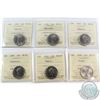 Image 1 : 25-cent 1992 Alberta, 1992 Manitoba, 2000 Harmony, 2000 Ingenuity, 2000 Family & 2000 Pride ICCS Cer