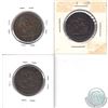 Image 2 : Lot of 3x Bank of Upper Canada Half Penny Tokens. This lot includes: 1850, 1854 & 1857. 3pcs