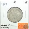 Image 1 : Great Britain 1747 Shilling; George II; VF