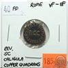Image 1 : Rome 40 AD Copper Quadrans; Caligula; Reverse - 'SC'; VF-EF