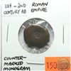 Image 1 : Roman Empire (1st - 2nd Century) AD Counter-Marked Monogram