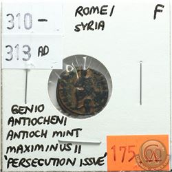 Rome Syria 310-313 AD 'Persecution Issue'; Maximinus II; Genio Antiocheni; Antioch Mint; F