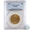 Image 1 : Canada 1912 $10 Gold George V PCGS Certified AU-58.