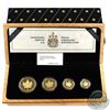 Image 1 : Canada: 1979-1989 Proof Gold Maple Leaf Collection (Tax Exempt). This proof collection includes the 